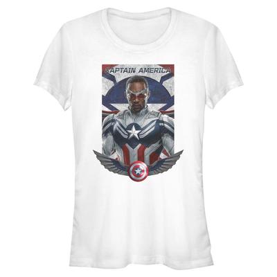 Marvel - 	The Falcon and the Winter Soldier - Captain America Falcon In Flight - Frauen T-Shirt - Weiß - Vorne