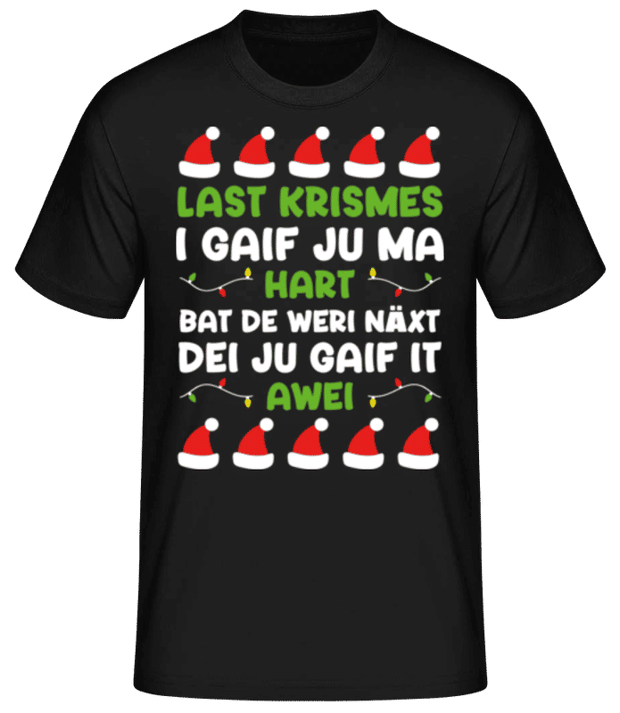 Vorschau: Last Krimes - Männer Basic T-Shirt - Schwarz - Vorne