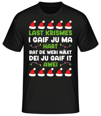 Last Krimes - Männer Basic T-Shirt - Schwarz - Vorne