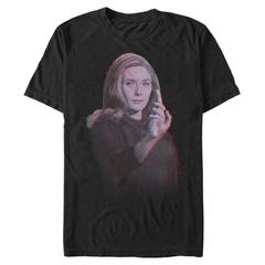 Marvel - WandaVision - La Sorcière rouge Wanda Video Glitch Overlay - Homme T-shirt