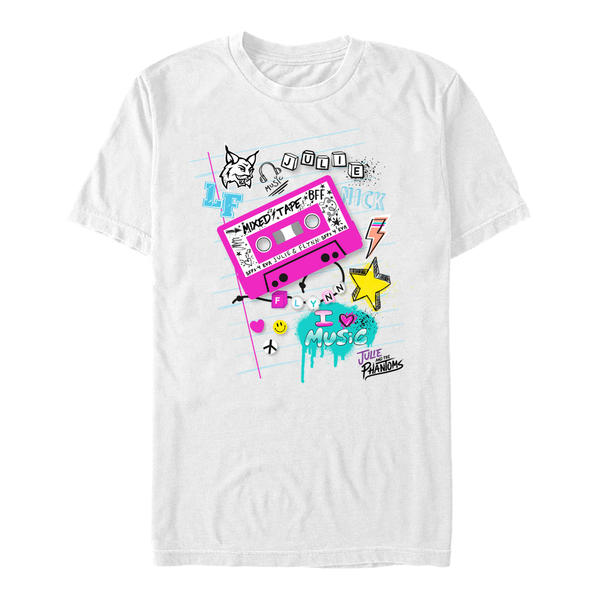 Aperçu: Netflix - Julie And The Phantoms - Tape Deck School Page - Homme T-shirt - Blanc - Devant
