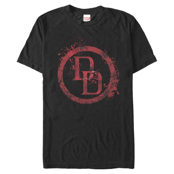 Aperçu: Marvel - The Defenders - Daredevil DD Splatter Icon - Homme T-shirt - Noir - Devant