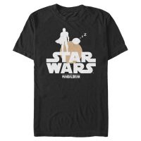 Star Wars - The Mandalorian - The Child Sunset Duo - Men's T-Shirt - Black - Front