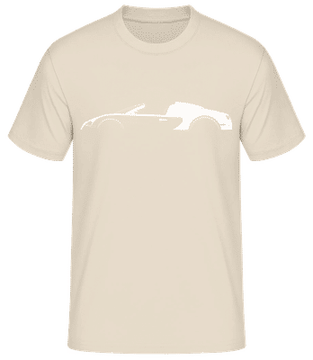'Bugatti Veyron Grand Sport' Silhouette - Männer Basic T-Shirt - Creme - Vorne