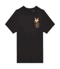 Brusttasche Fuchs · Kinder T-Shirt B&C