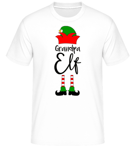 Aperçu: Grandpa Elf -  T-Shirt Shirtinator homme - Blanc - Devant