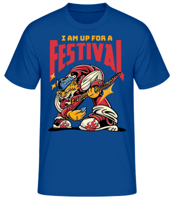 Up For A Festival - T-shirt standard Homme - Bleu royal - Devant