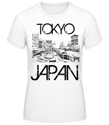 Tokyo Japon Noir - T-shirt femme B&C - Blanc - Devant