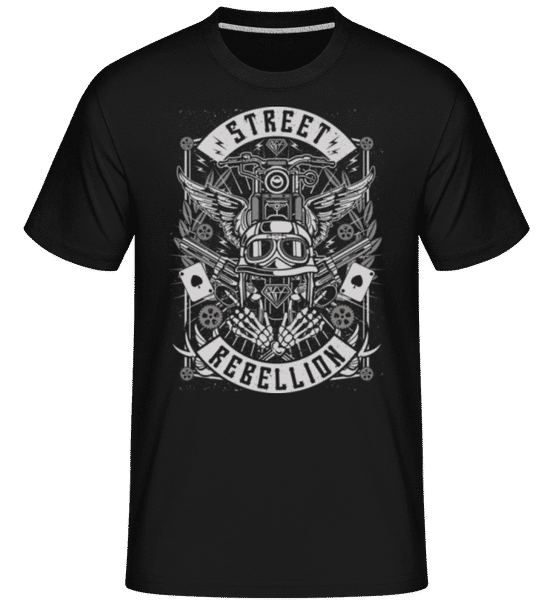 Aperçu: Street Rebellion -  T-Shirt Shirtinator homme - Noir - Devant