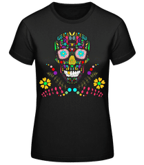 Colorful Skull · Camiseta básica de mujer