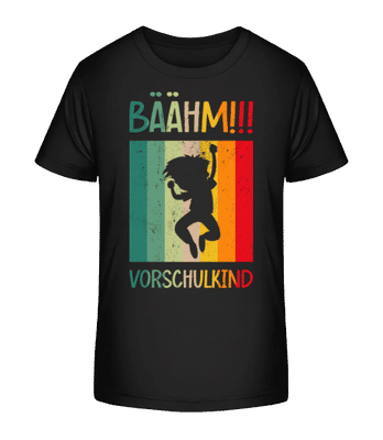 Bäähm Vorschulkind - Kinder Bio T-Shirt Stanley Stella 2.0 - Schwarz - Vorne