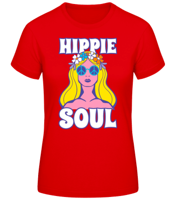 Hippie Soul - Camiseta básica de mujer - Rojo - delante