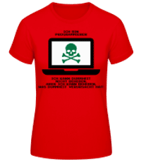 Dummheit Kann Man Nicht Reparieren Lap - Frauen T-Shirt B&C - Rot - Vorne