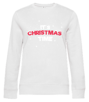 It's Christmas Time - Sweat-shirt standard pour femme - Blanc - Devant