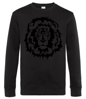 Lion Noir - Sweat-shirt standard pour homme - Noir - Devant