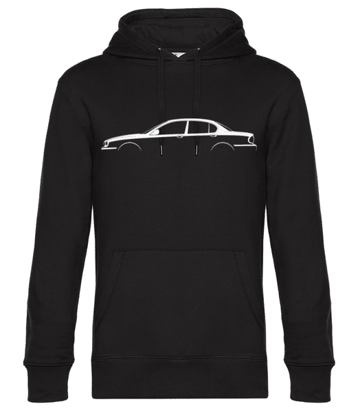Aperçu: 'Jaguar X-Type' Silhouette - Sweat à capuche premium Unisexe - Noir - Devant