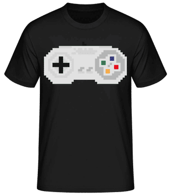 Console Controller Oldschool Pi Hell - Camiseta básica para hombre - Negro - delante