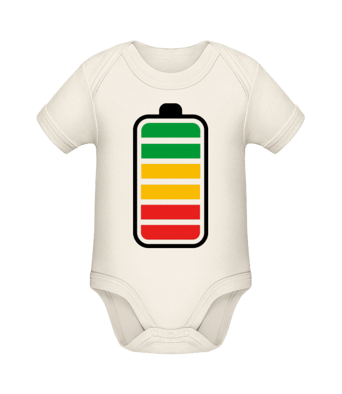 Vorschau: Batterie - Baby Bio Strampler - Creme - Vorne