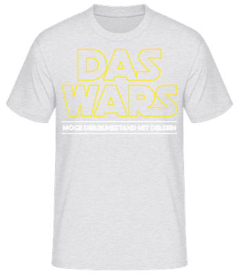 Das Wars Ruhestand - Männer Basic T-Shirt - Grau meliert - Vorne