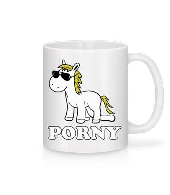 Porny - Tasse - Weiß - Vorne