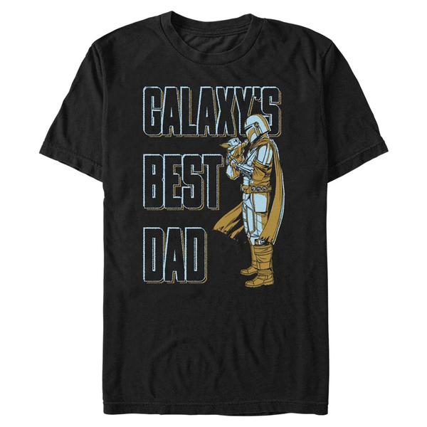 Aperçu: Star Wars - The Mandalorian - Mando & Child Daddy MandoO - Father's Day - Homme T-shirt - Noir - Devant