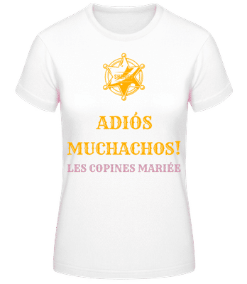 Adiós Les Copines - T-shirt standard Femme - Blanc - Devant