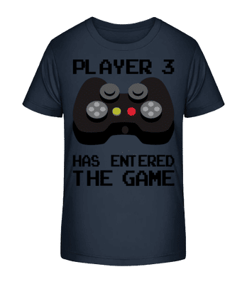 Player 3 Entered The Game - T-shirt bio Enfant Stanley Stella 2.0 - Bleu marine - Devant