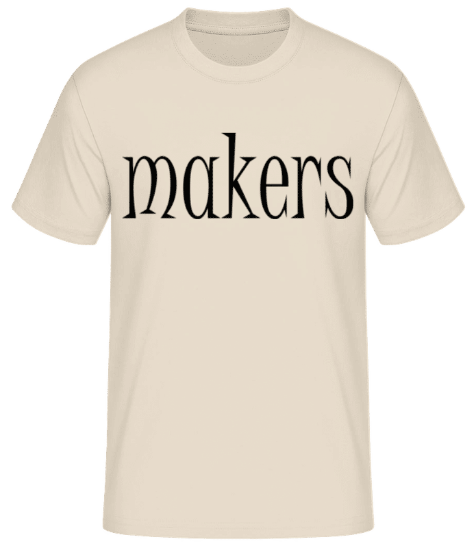 Vorschau: Trouble Makers Partner 2 von 2 - Männer Basic T-Shirt - Creme - Vorne