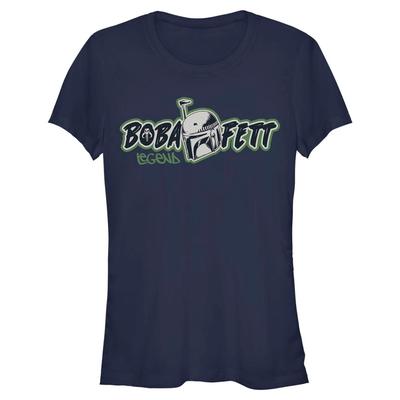 Star Wars - Book of Boba Fett - Boba Fett Legend Boba - Mujeres Camiseta - Marino - delante
