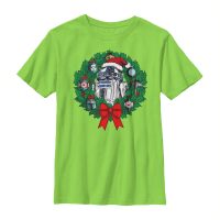 Star Wars - R2-D2 Ornament Wreath - Vianoce - Detské Tričko - Limetková - Predné