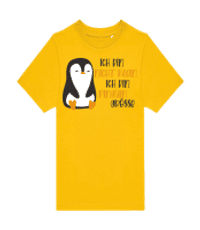 Ich Bin Nicht Klein - Kinder T-Shirt B&C - Gelb - Vorne