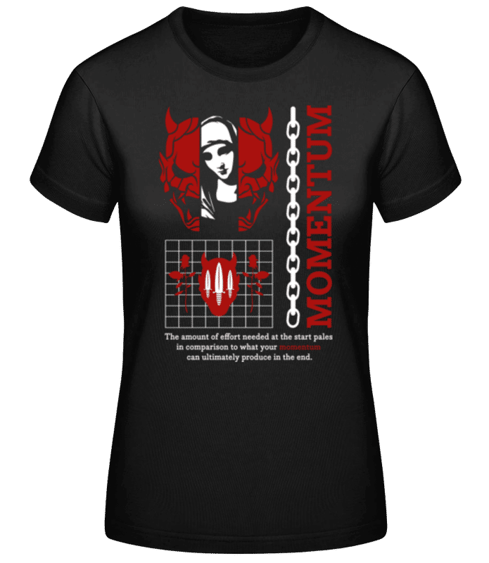 Náhled: Momentum - Dámské basic tričko - Černá - Napřed