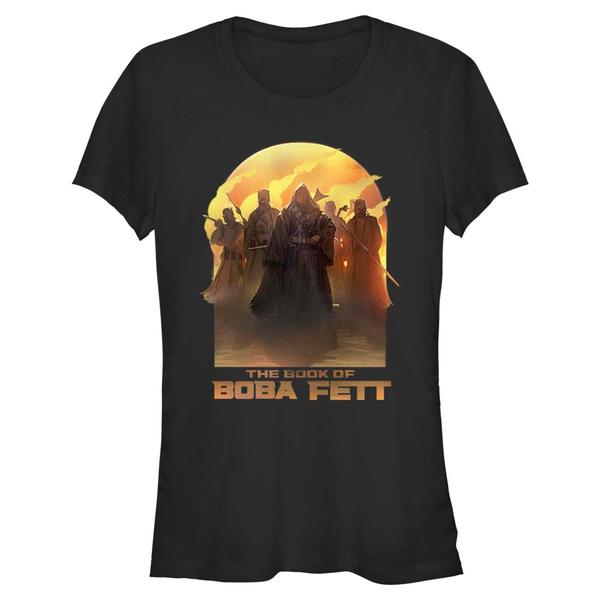 Aperçu: Star Wars - Book of Boba Fett - Skupina Leading By Example - Femme T-shirt - Noir - Devant