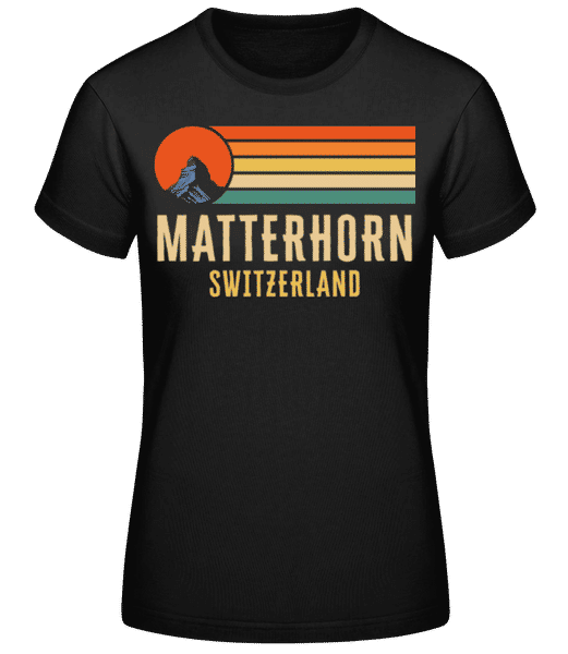 Aperçu: Matterhorn Switzerland - T-shirt standard Femme - Noir - Devant