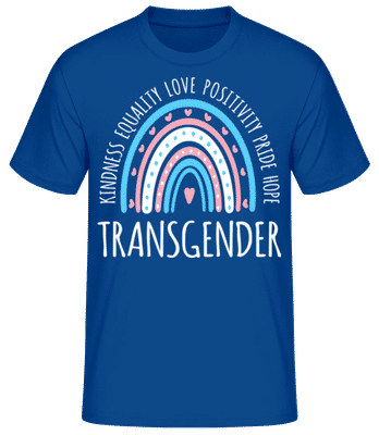 LGBTQ Transgender - T-shirt standard Homme - Bleu royal - Devant