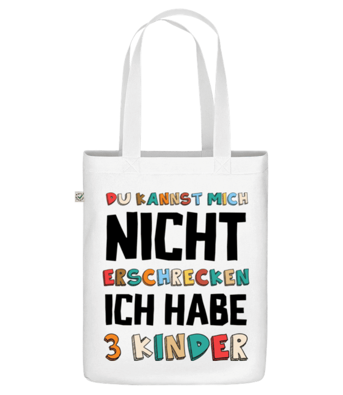 Vorschau: Ich Habe 3 Kinder - Bio Tasche - Weiß - Vorne