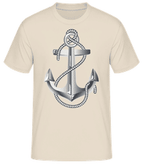 Anchor Rope Comic Silver · Männer Basic T-Shirt