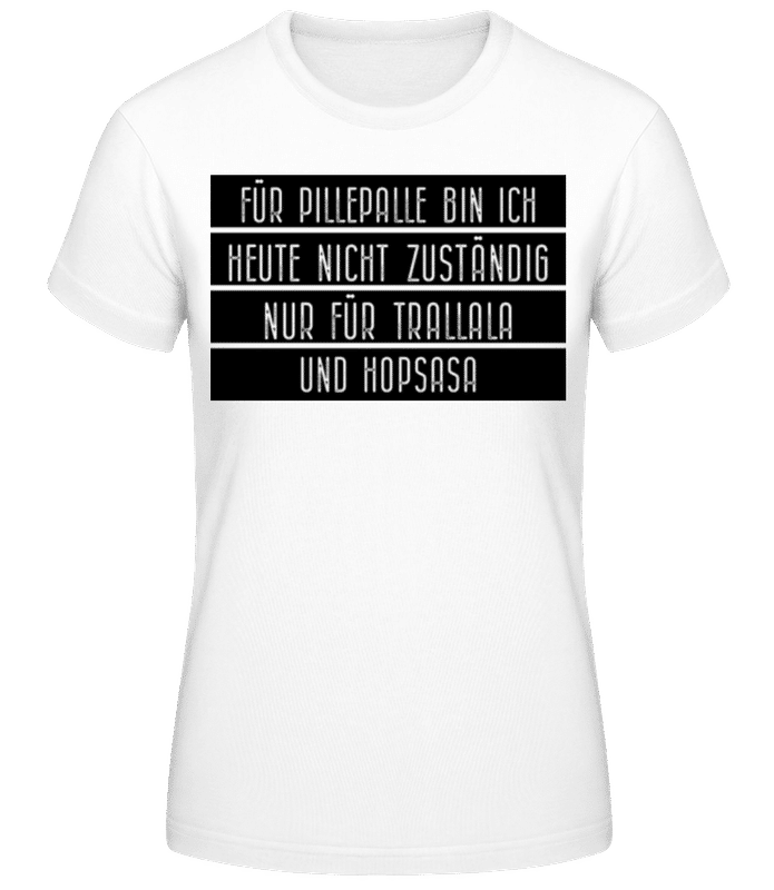 Vorschau: Pillepalle - Frauen Basic T-Shirt - Weiß - Vorne