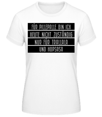 Pillepalle - Frauen Basic T-Shirt - Weiß - Vorne