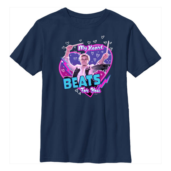 Aperçu: Netflix - Julie And The Phantoms - Alex Beats 4 You - Enfant T-shirt - Bleu marine - Devant