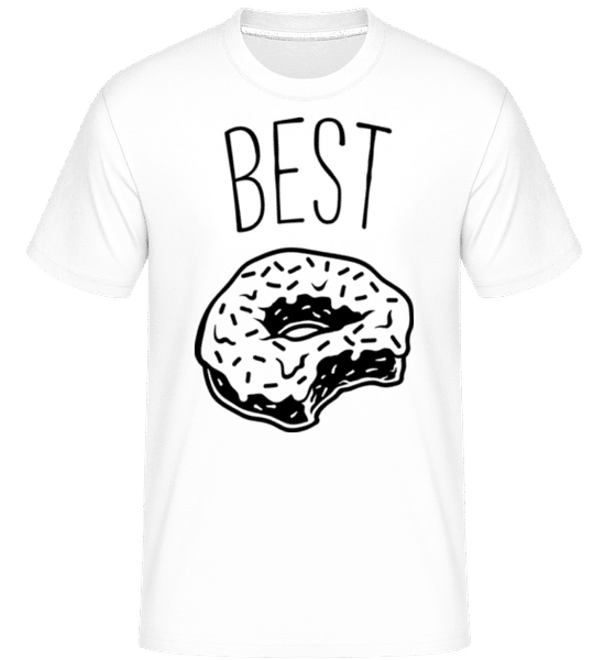 Aperçu: Best Donut -  T-Shirt Shirtinator homme - Blanc - Devant