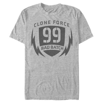 Star Wars - The Bad Batch - Logo Clone Force Badge - Homme T-shirt - Gris chiné - Devant