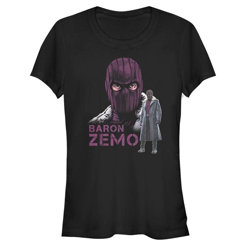 Preview: Marvel - The Falcon and the Winter Soldier - Baron Zemo Masked Zemo - Women's T-Shirt - Black - Front