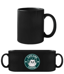 Cats And Coffee · Tasse Noire