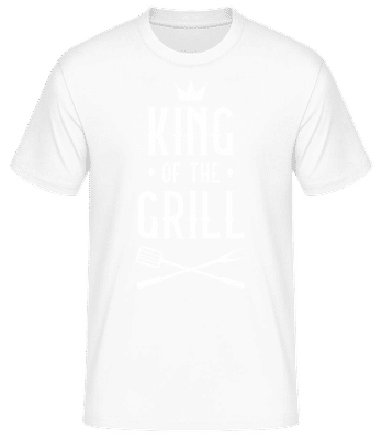 King Of The Grill - Pánské basic tričko - Bílá - Napřed