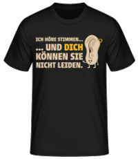Dich Können Sie Nicht Leiden - Männer Basic T-Shirt - Schwarz - Vorne