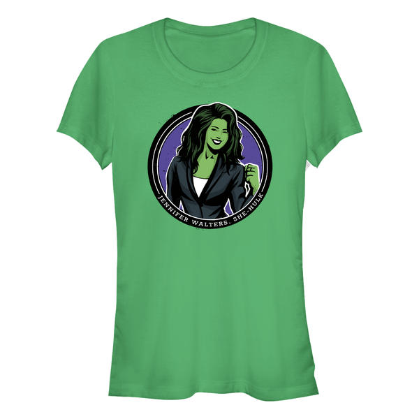 Marvel - She-Hulk Attorney at Law - Miss Hulk Jennifer Walters Circle Badge - Femme T-shirt - Vert irlandais - Devant