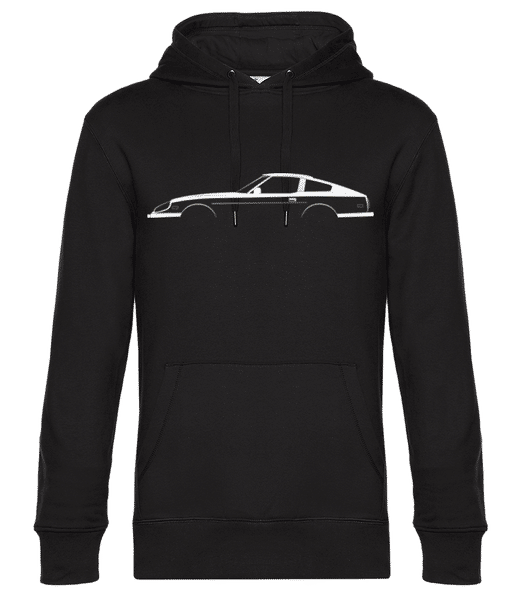 Aperçu: 'Nissan 280ZX' Silhouette - Sweat à capuche premium Unisexe - Noir - Devant