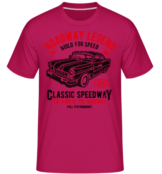 Preview: Roadway Legend -  Shirtinator Men's T-Shirt - Magenta - Front