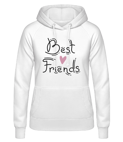 Vorschau: Best Friends - Frauen Hoodie - Weiß - Vorne